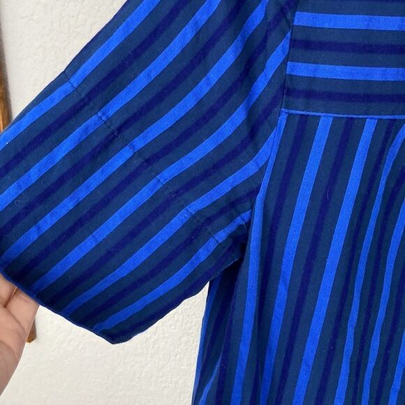 Anthropologie HD in Paris Blue Striped Shift Dress size 4 - Picture 5 of 8